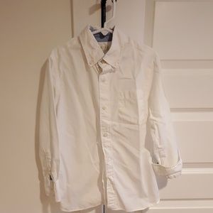 Crewcuts boys white button down shirt , size 8